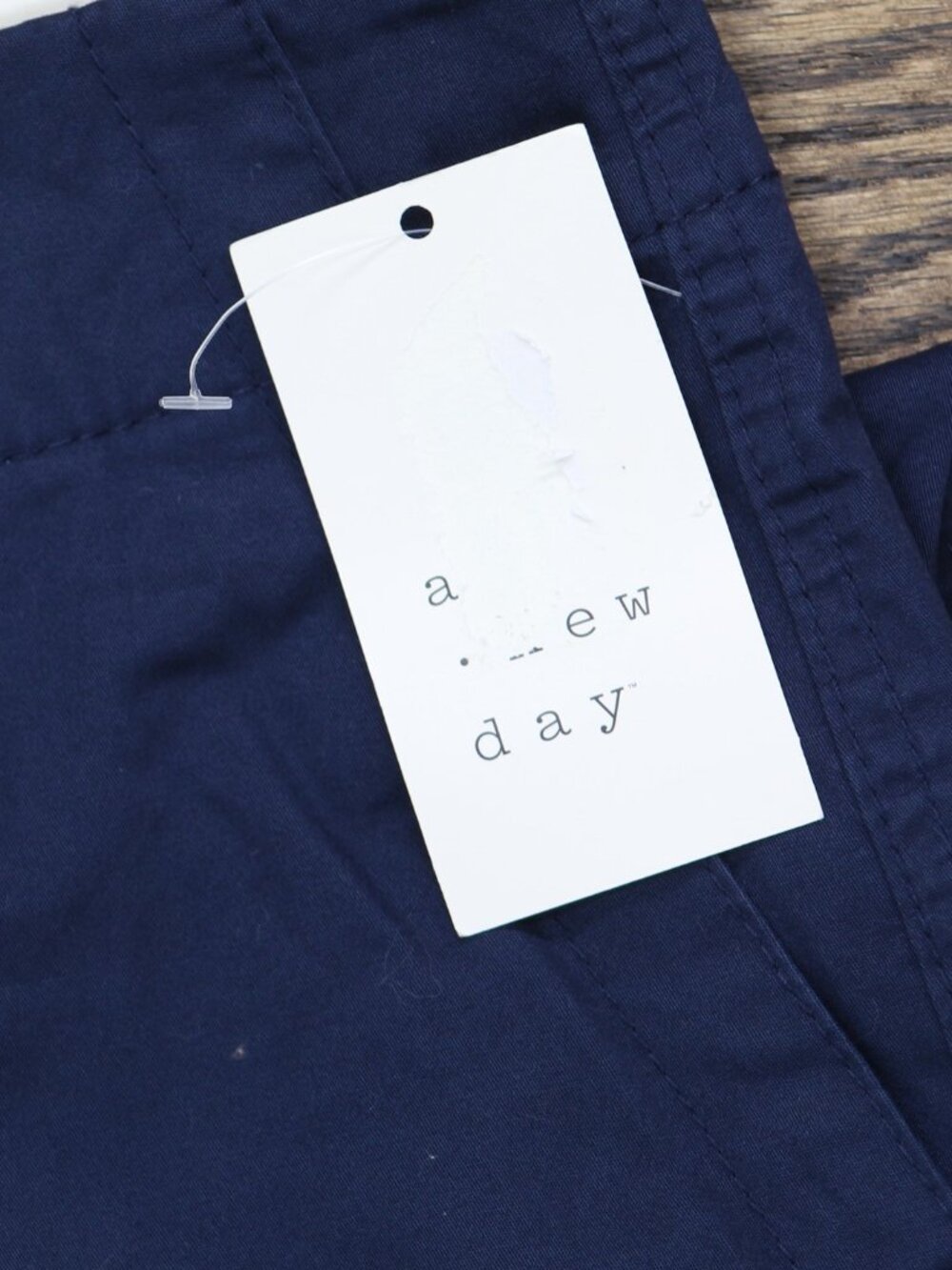 A New Day Navy Blue A Day High Rise Straight Ankle Chino Pants Navy 4 - Picture 3 of 8